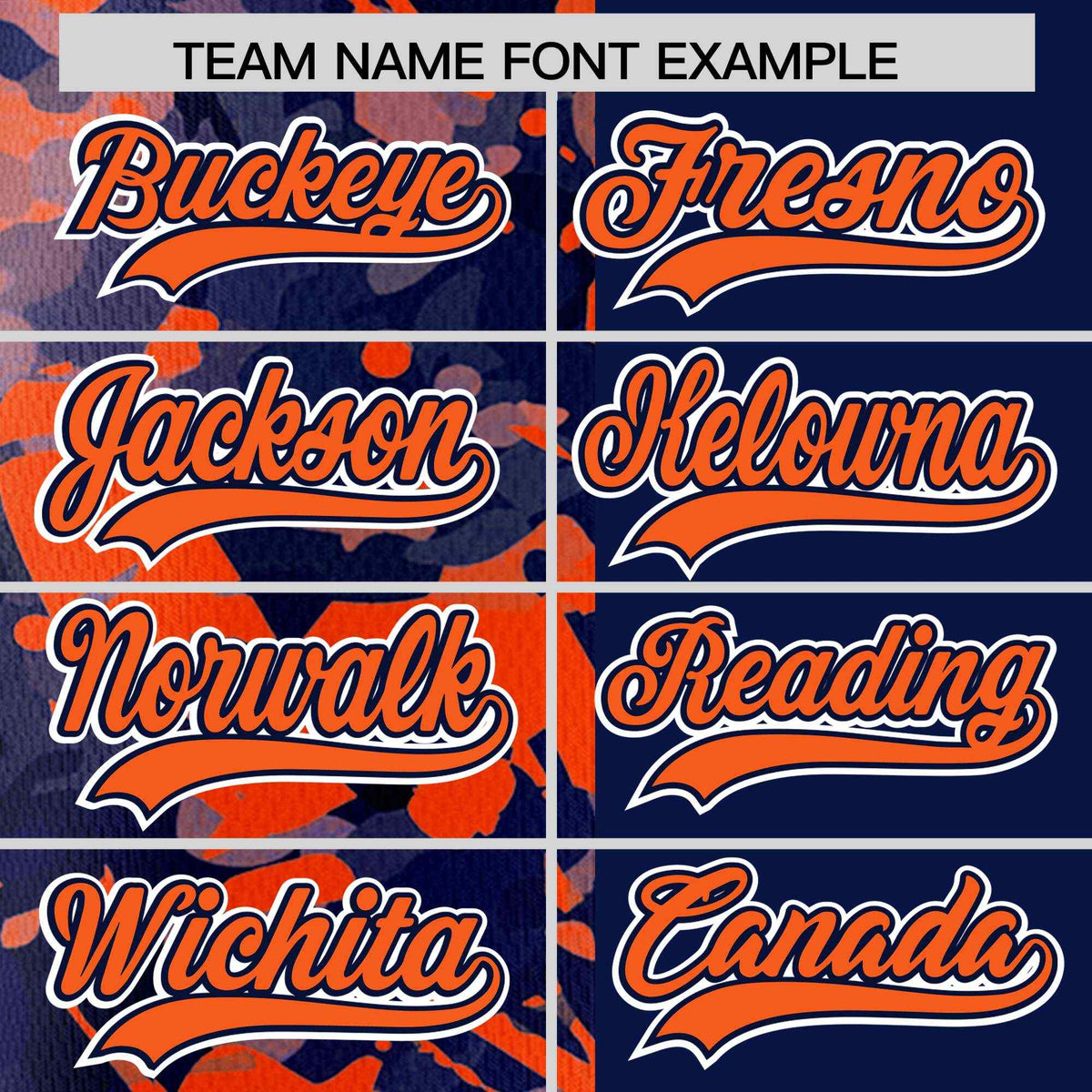 Custom Navy Orange Split Personalized Graffiti Raglan Sleeve Authentic Baseball Jersey