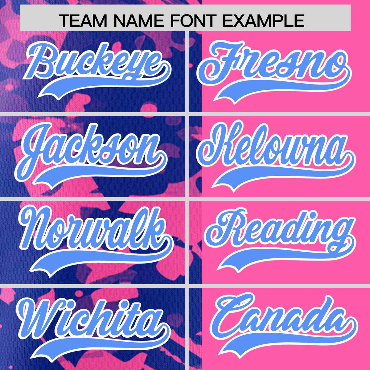 Custom Pink Royal Split Personalized Graffiti Raglan Sleeve Authentic Baseball Jersey