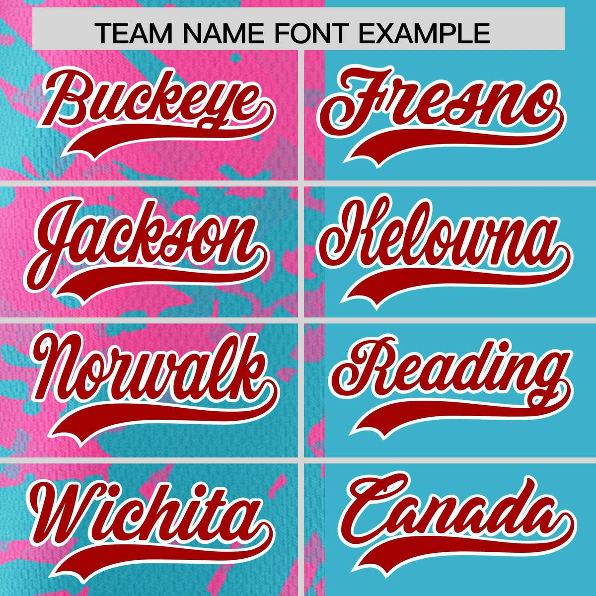 Custom Sky Blue Pink Split Personalized Graffiti Raglan Sleeve Authentic Baseball Jersey