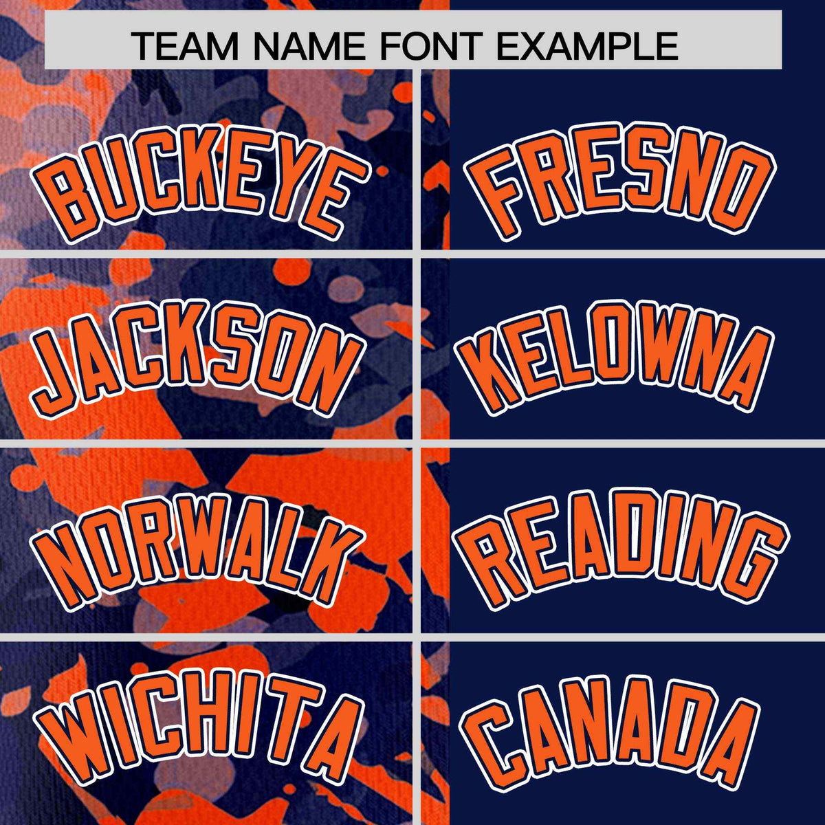 Custom Navy Orange Split Personalized Graffiti Raglan Sleeve Authentic Baseball Jersey