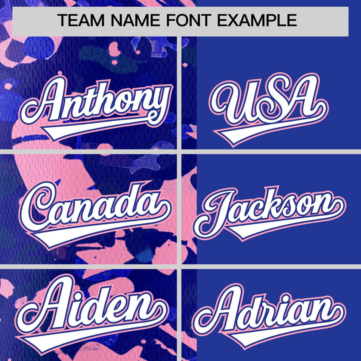 Custom Royal Light Pink Split Personalized Graffiti Raglan Sleeve Authentic Baseball Jersey