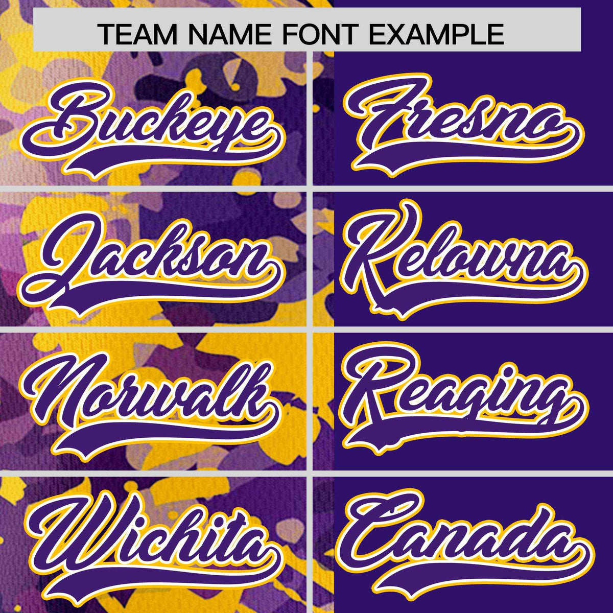 Custom Purple Yellow Split Personalized Graffiti Raglan Sleeve Authentic Baseball Jersey