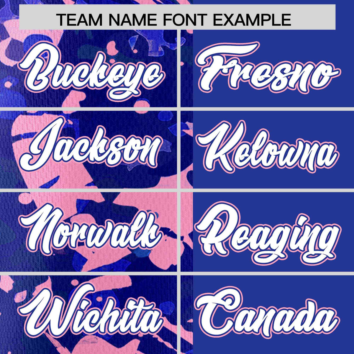 Custom Royal Light Pink Split Personalized Graffiti Raglan Sleeve Authentic Baseball Jersey