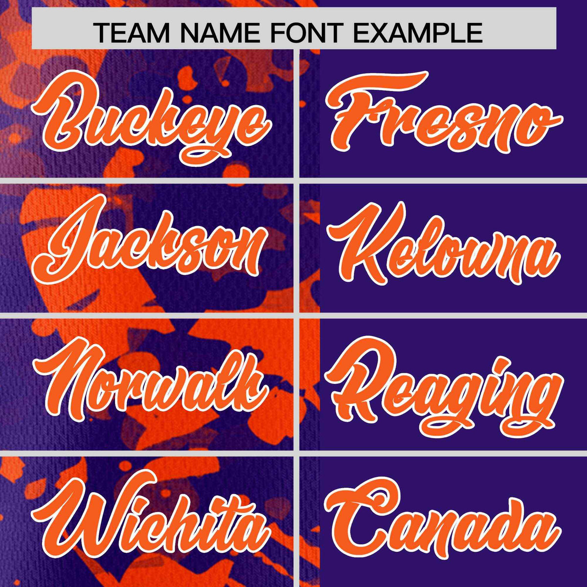 Custom Purple Orange Split Personalized Graffiti Raglan Sleeve Authentic Baseball Jersey