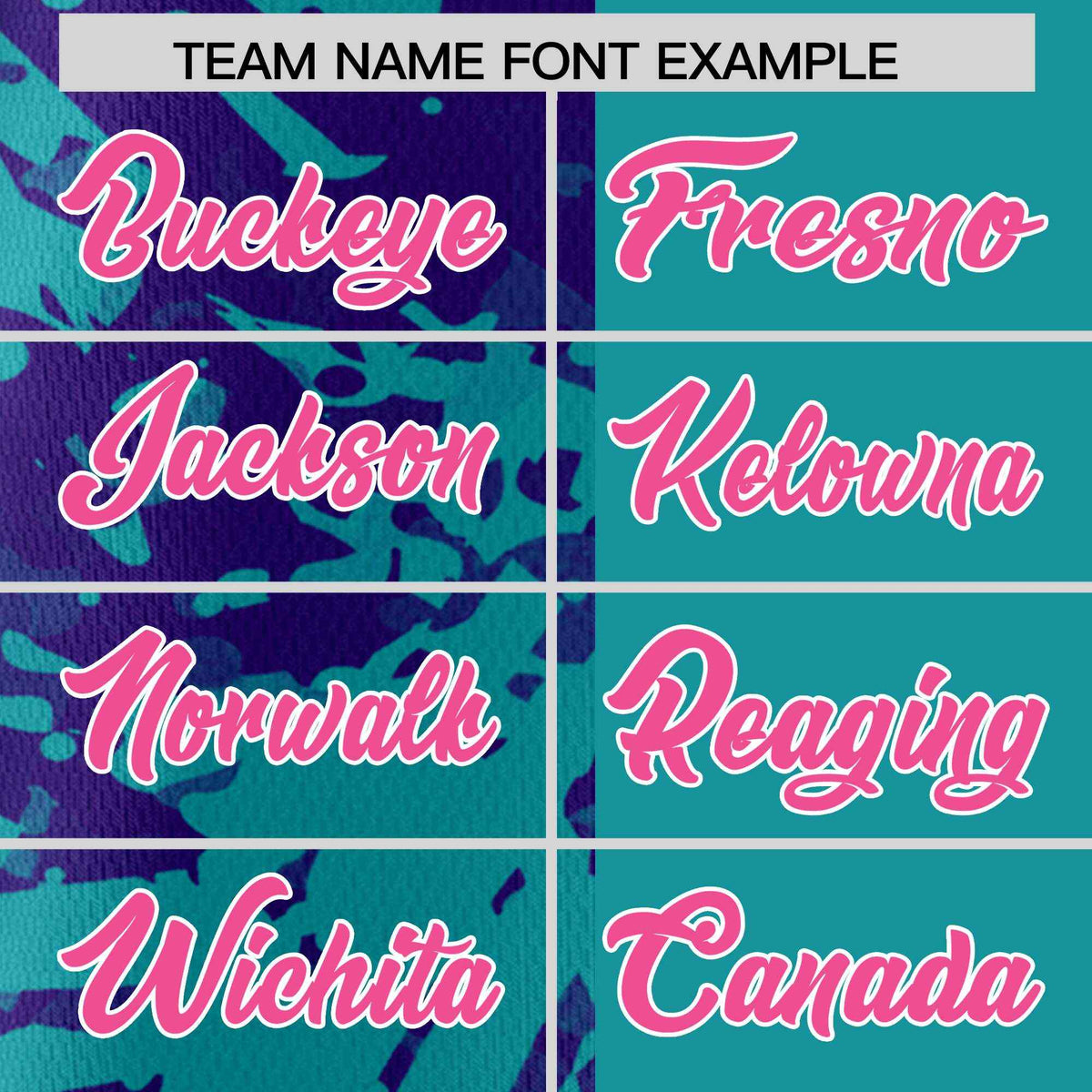 Custom Teal Purple Split Personalized Graffiti Raglan Sleeve Authentic Baseball Jersey