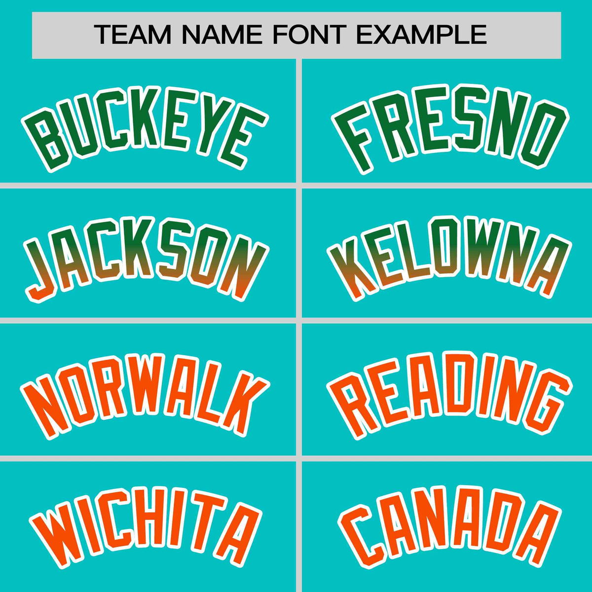 Custom Aqua Kelly Green-Orange Personalized Gradient Font And Side Design Authentic Baseball Jersey