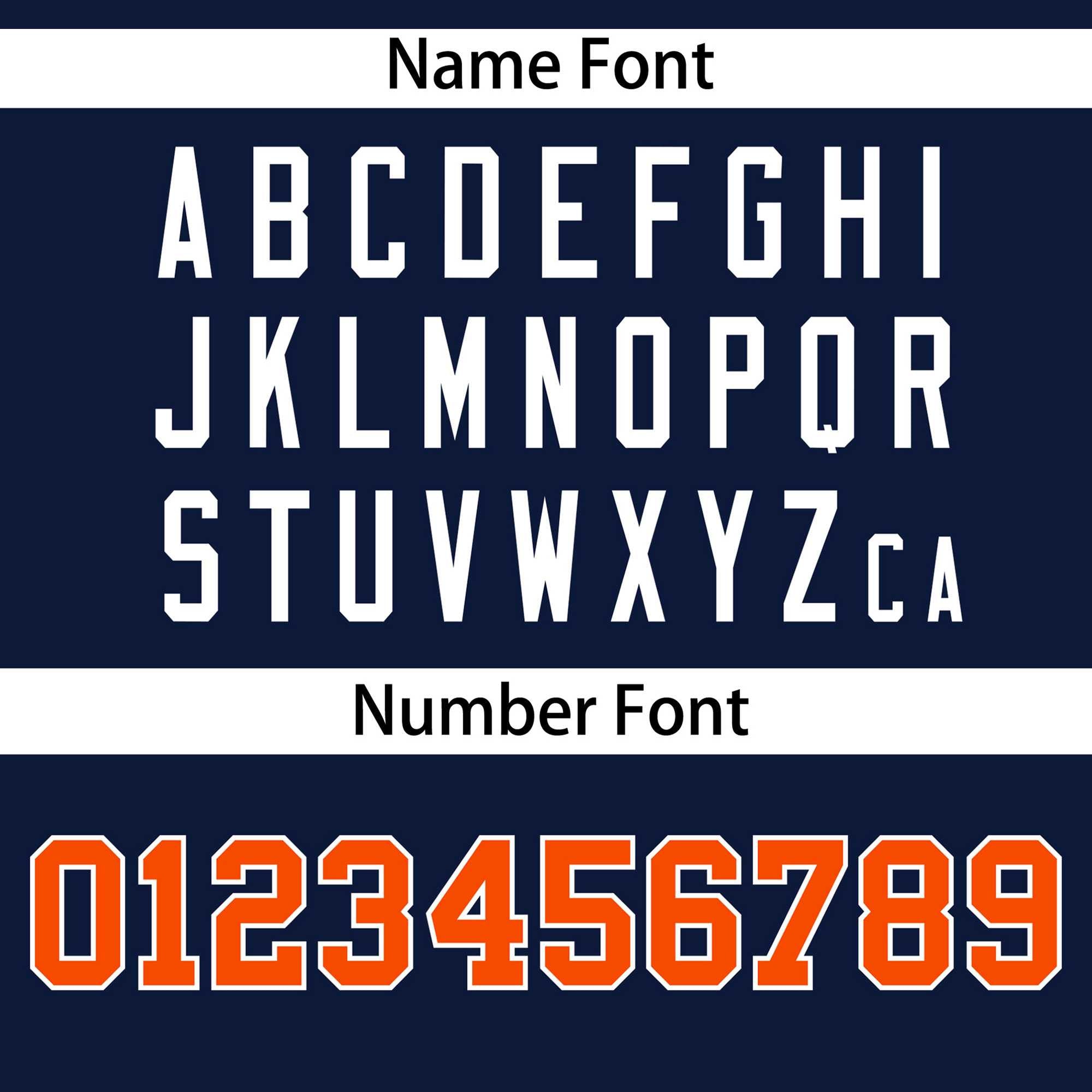 Custom Navy Orange-White Personalized Side Two-Tone Design Authentic Baseball Jersey