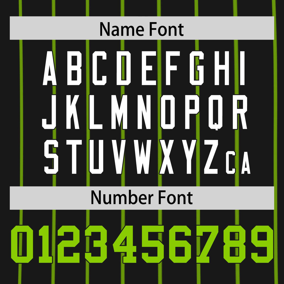 Custom Black Neon Green Pinstripe Personalized Side Two-tone Authentic Baseball Jersey