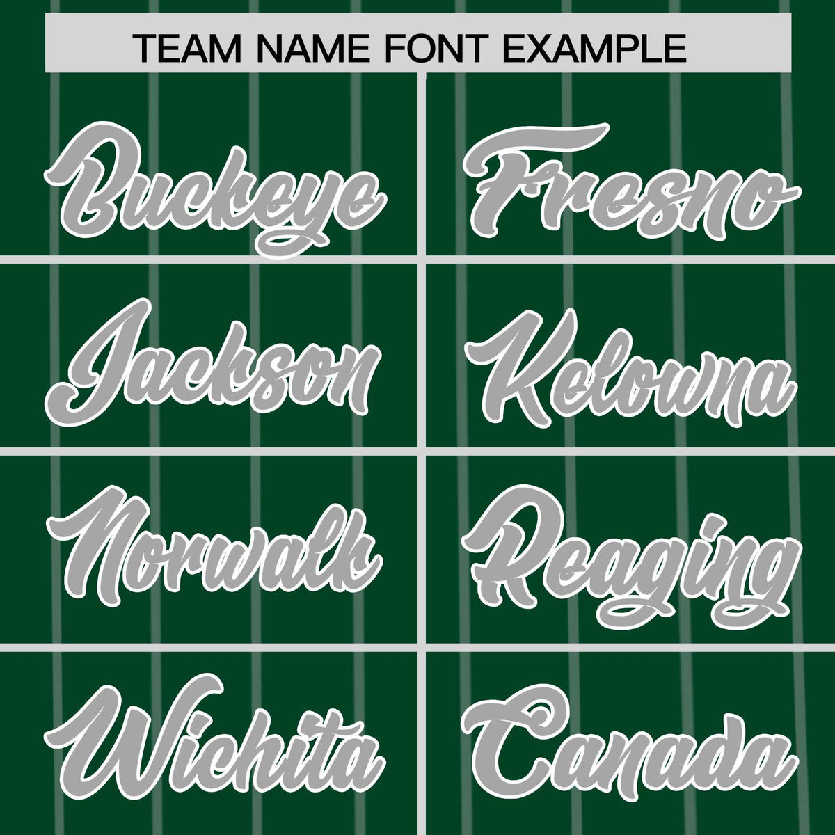 Custom Green Gray Pinstripe Personalized Side Two-tone Authentic Baseball Jersey