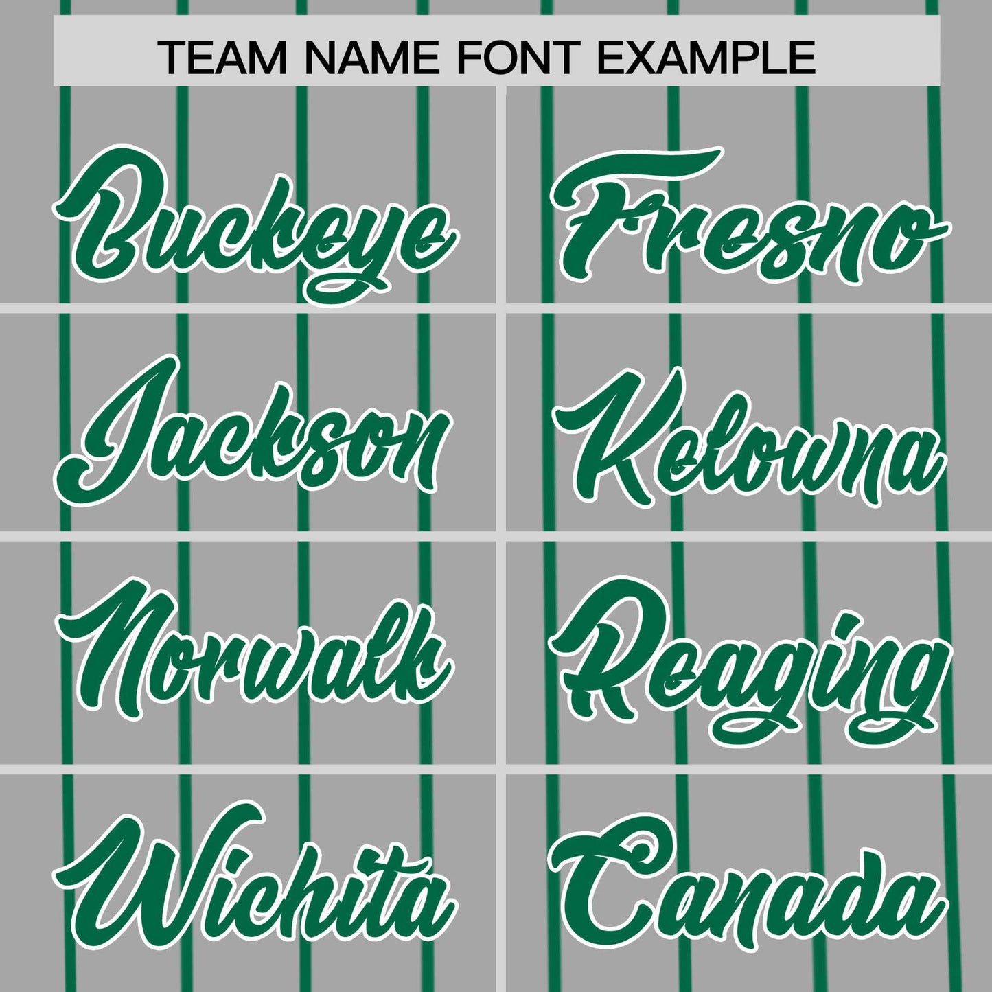Custom Gray Kelly Green Pinstripe Personalized Side Two-tone Authentic Baseball Jersey