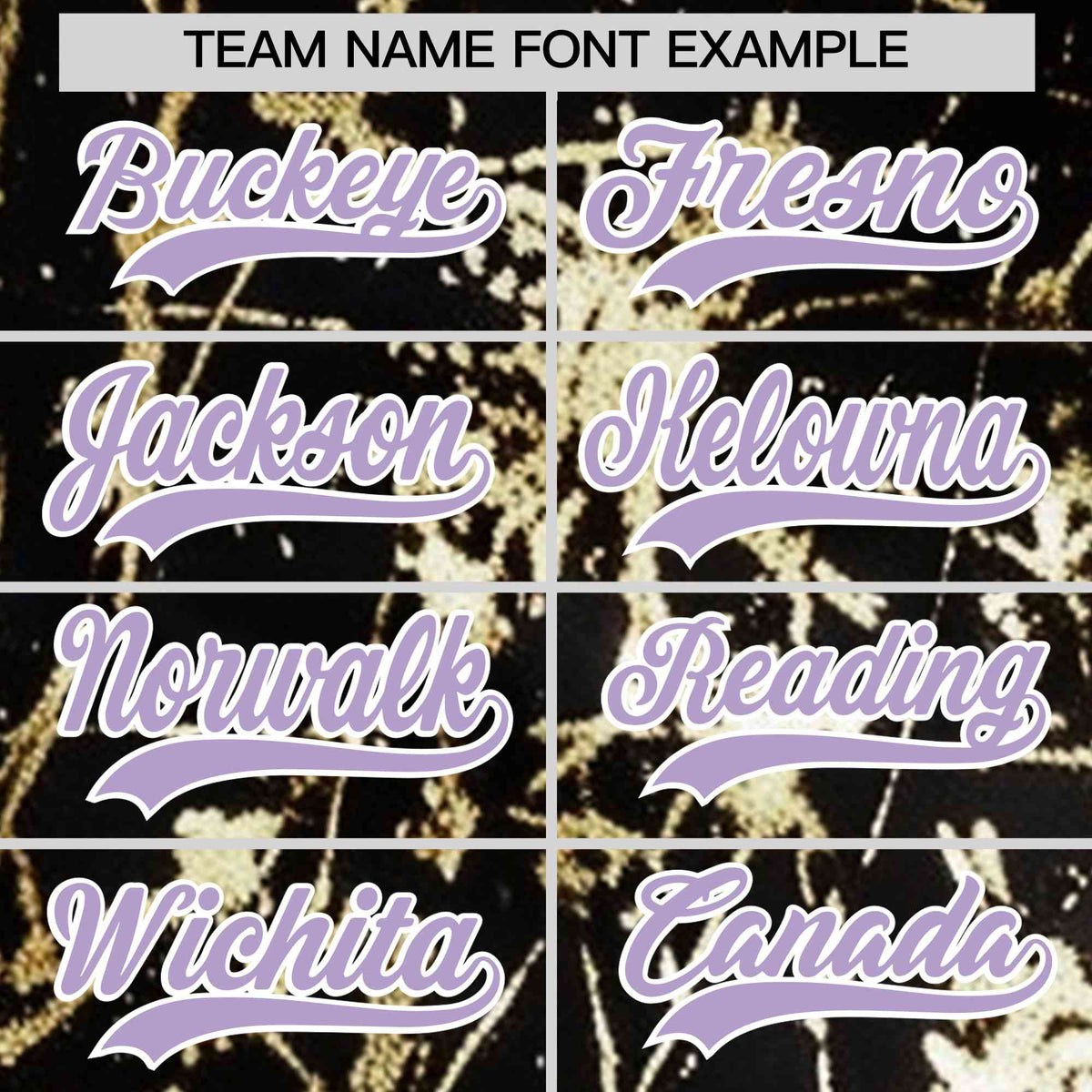 Custom Black Light Purple Metallic Gold Splatter Breathable&amp;Wrinkle-Resistant Baseball Jersey