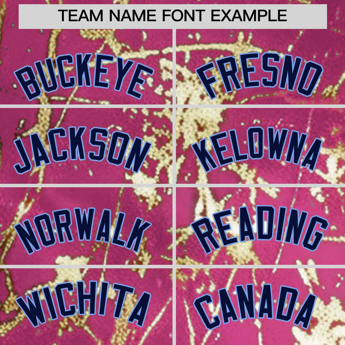 Custom Pink Navy Metallic Gold Splatter Breathable&amp;Wrinkle-Resistant Baseball Jersey