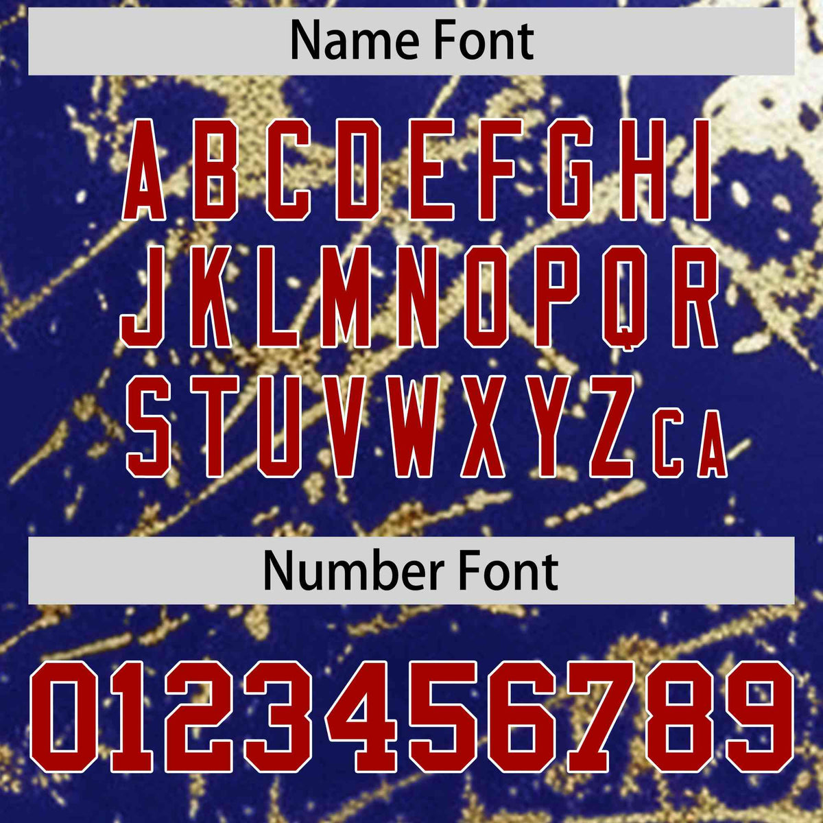 Custom Royal Red Metallic Gold Splatter Breathable&amp;Wrinkle-Resistant Baseball Jersey