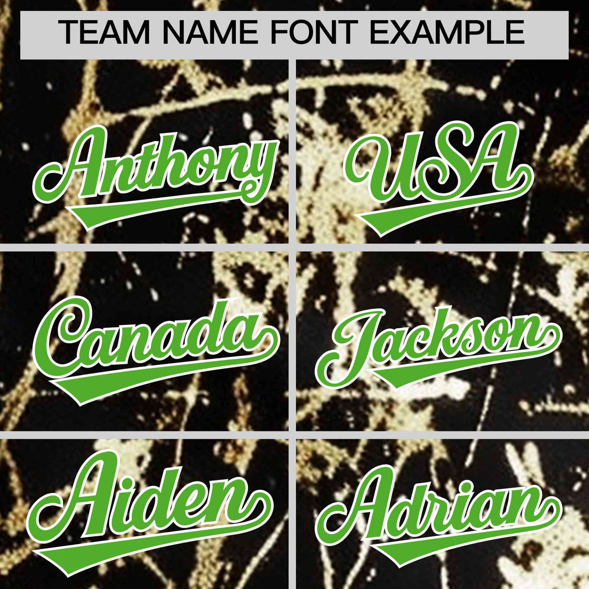 Custom Black Light Green Metallic Gold Splatter Breathable&amp;Wrinkle-Resistant Baseball Jersey| KXKSHOP