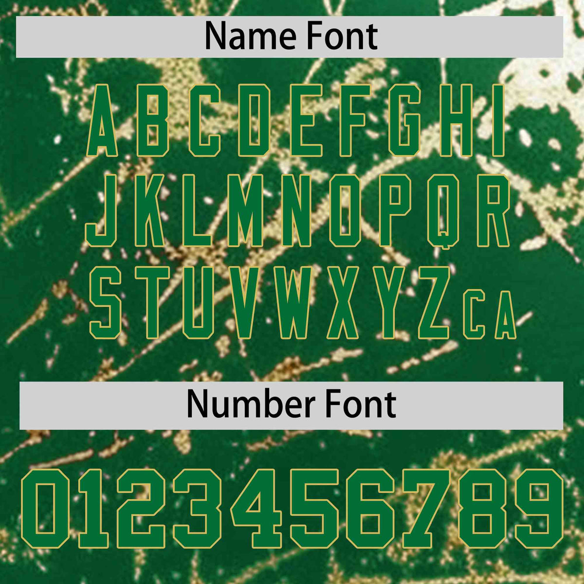 Custom Kelly Green Old Gold Shiny Gold Cracked Texture Baseball Jersey