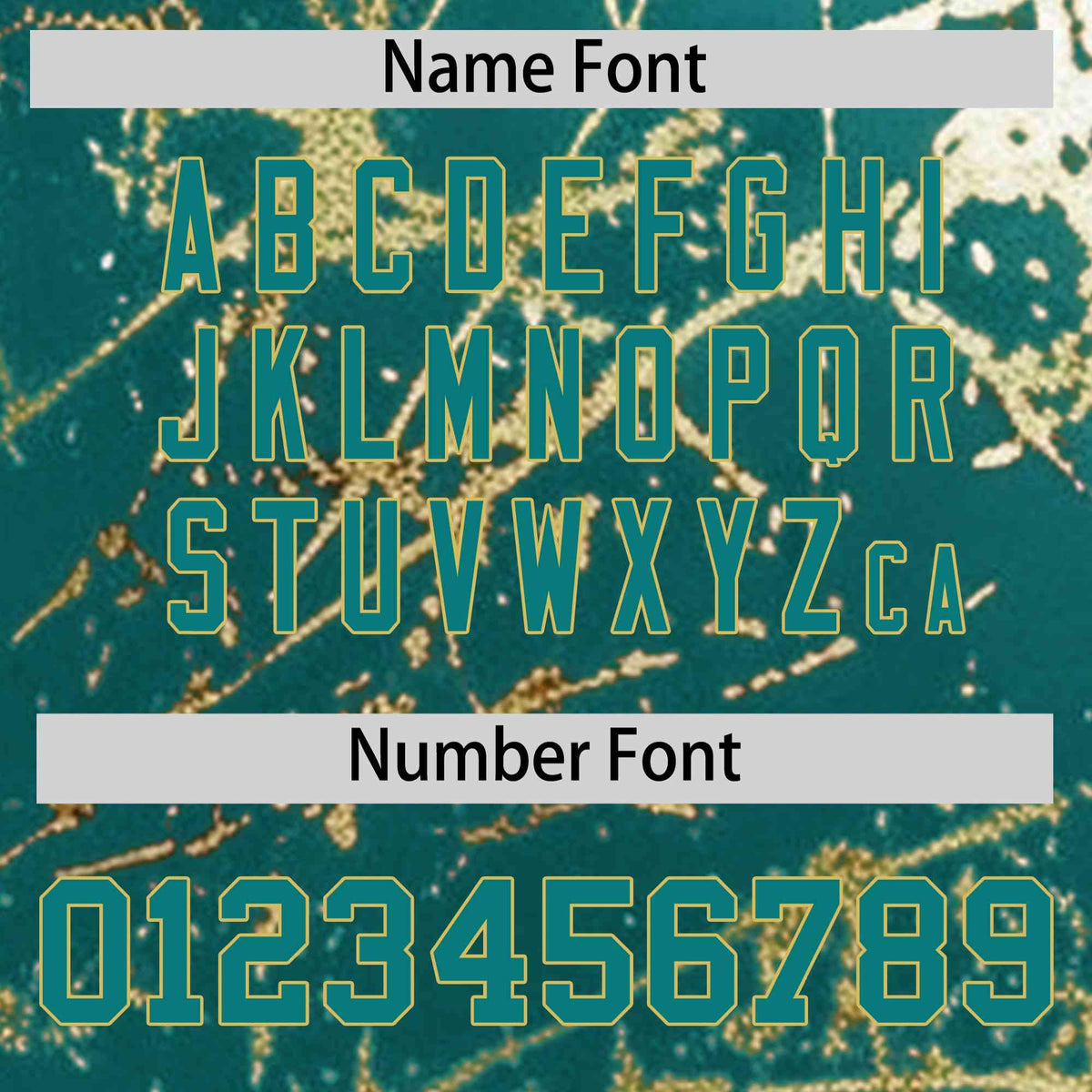 Custom Teal Old Gold Shiny Gold Cracked Texture Baseball Jersey