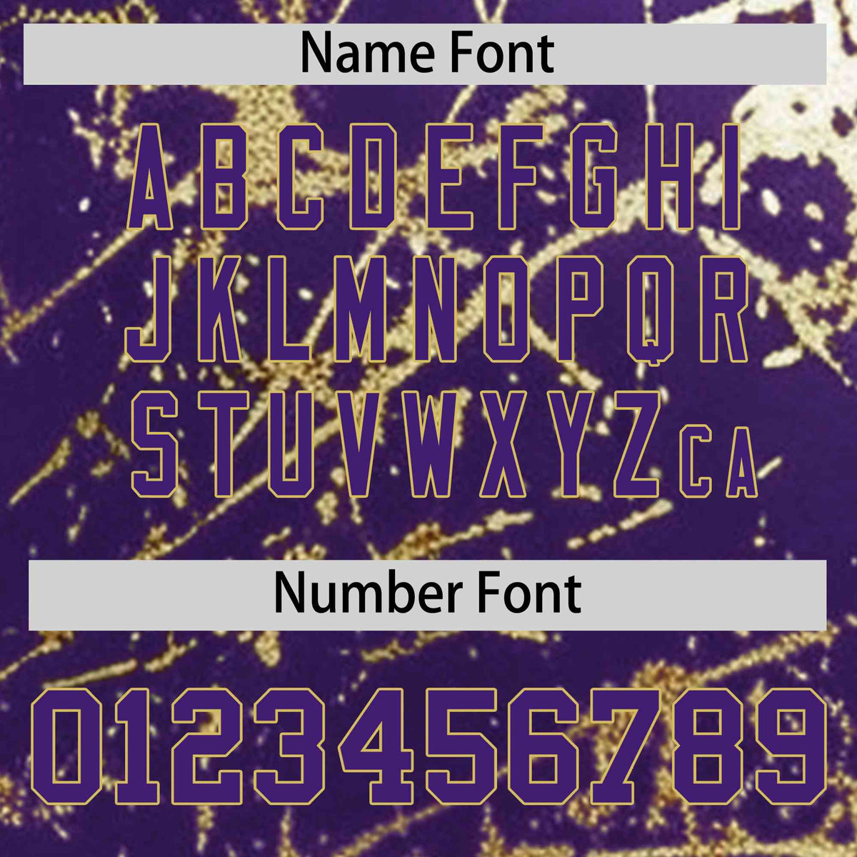 Custom Purple Old Gold Shiny Gold Cracked Texture Baseball Jersey