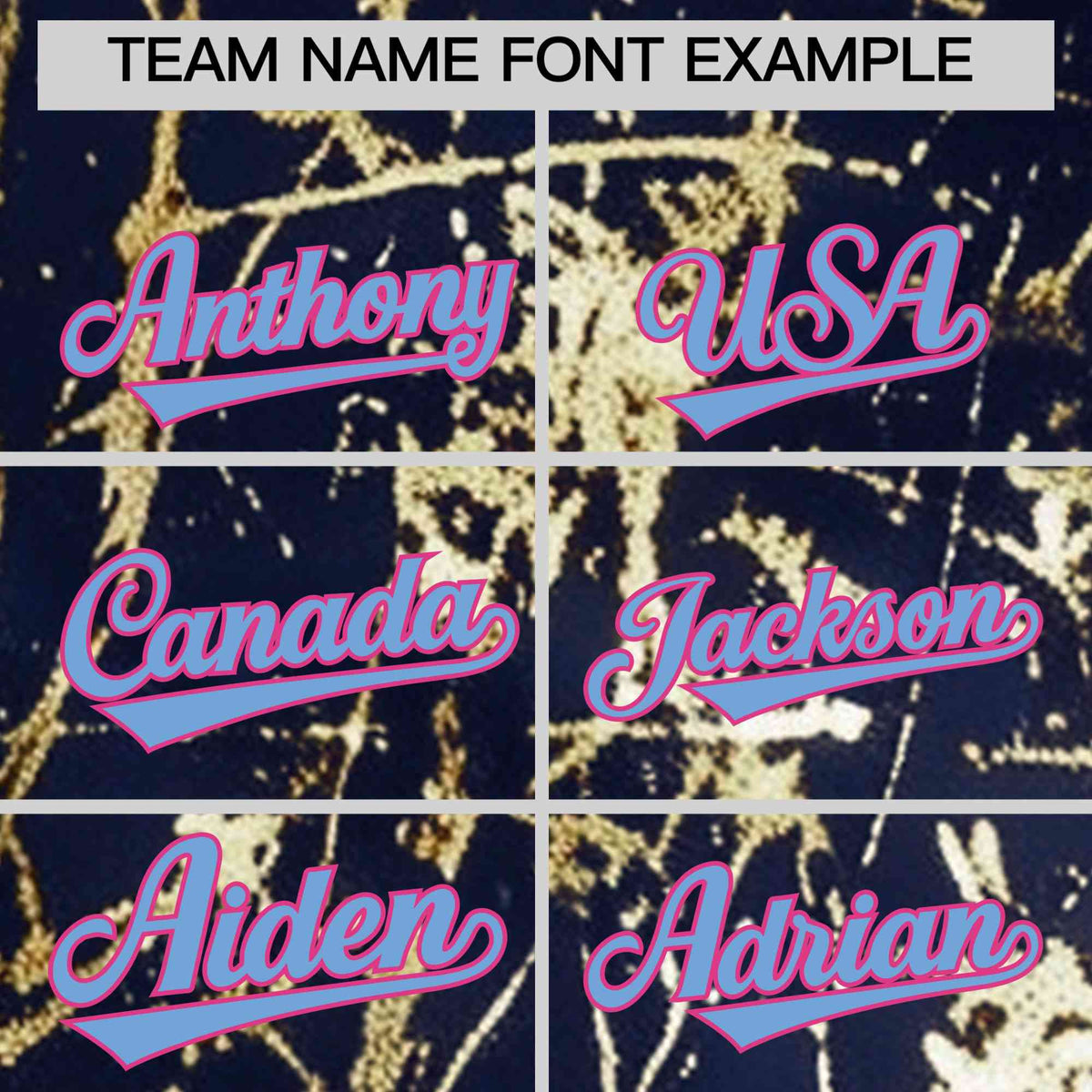 Custom Navy Powder Blue Black&amp;Gold Marble Print Clubwear Party Streetwear Baseball Jersey| KXKSHOP