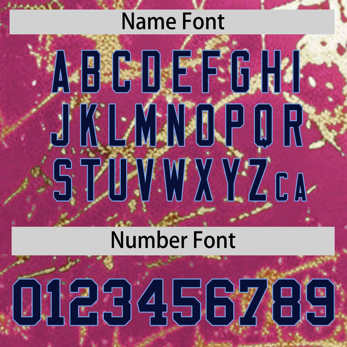 Custom Pink Navy Metallic Gold Splatter Breathable&amp;Wrinkle-Resistant Baseball Jersey