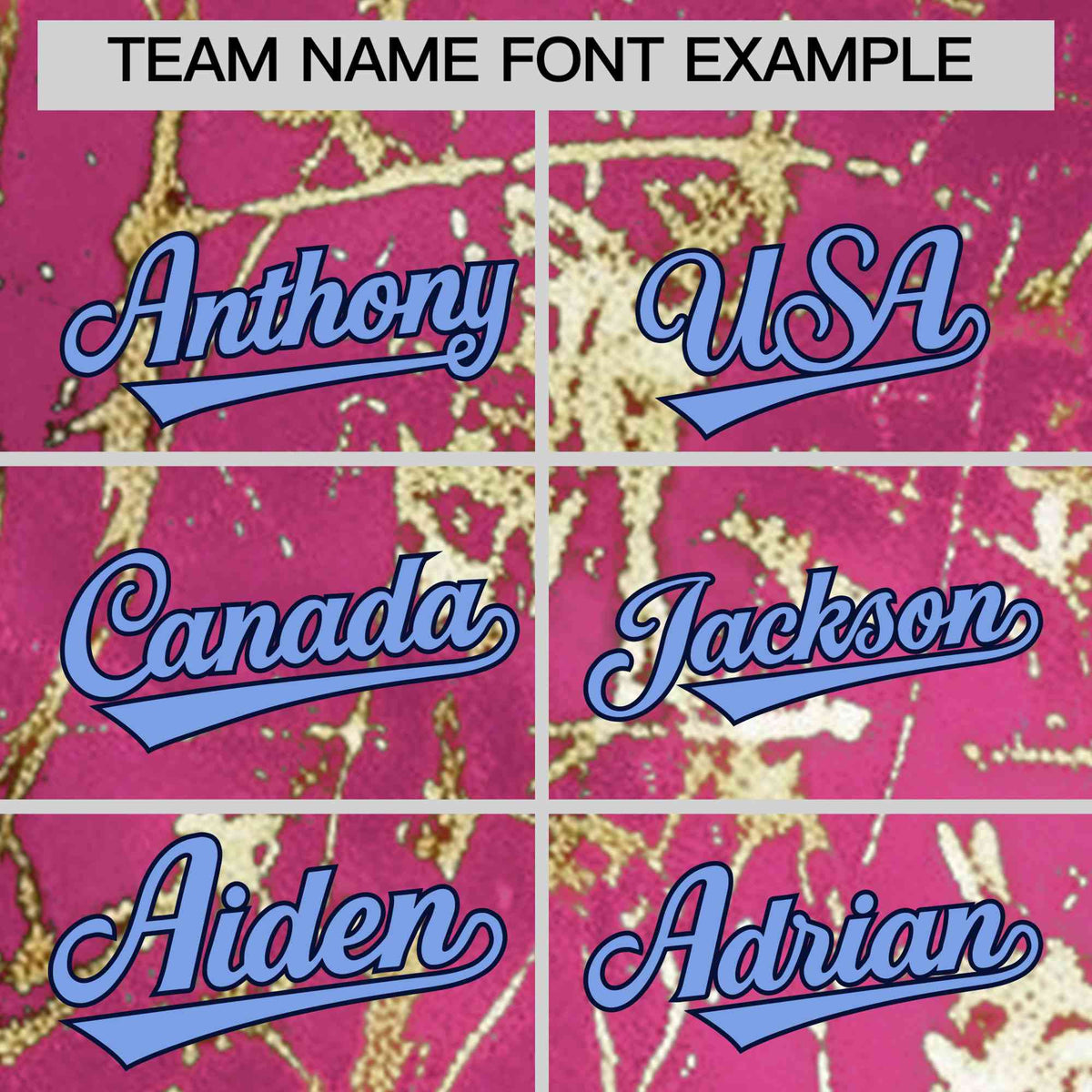 Custom Pink Light Blue Black&amp;Gold Marble Print Clubwear Party Streetwear Baseball Jersey| KXKSHOP