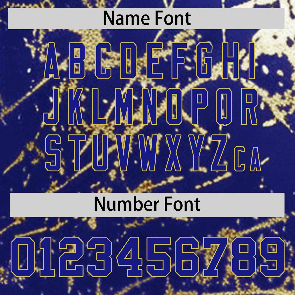 Custom Royal Old Gold Shiny Gold Cracked Texture Baseball Jersey