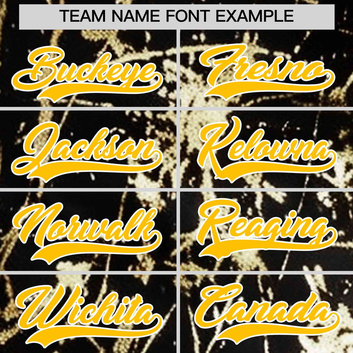 Custom Black Yellow Shiny Gold Cracked Texture Baseball Jersey