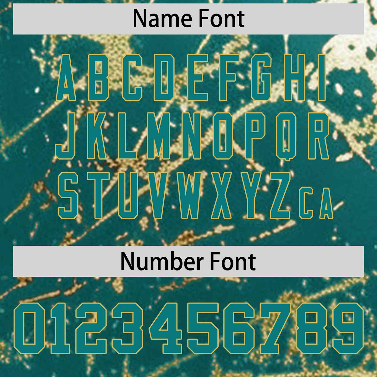 Custom Teal Old Gold Shiny Gold Cracked Texture Baseball Jersey