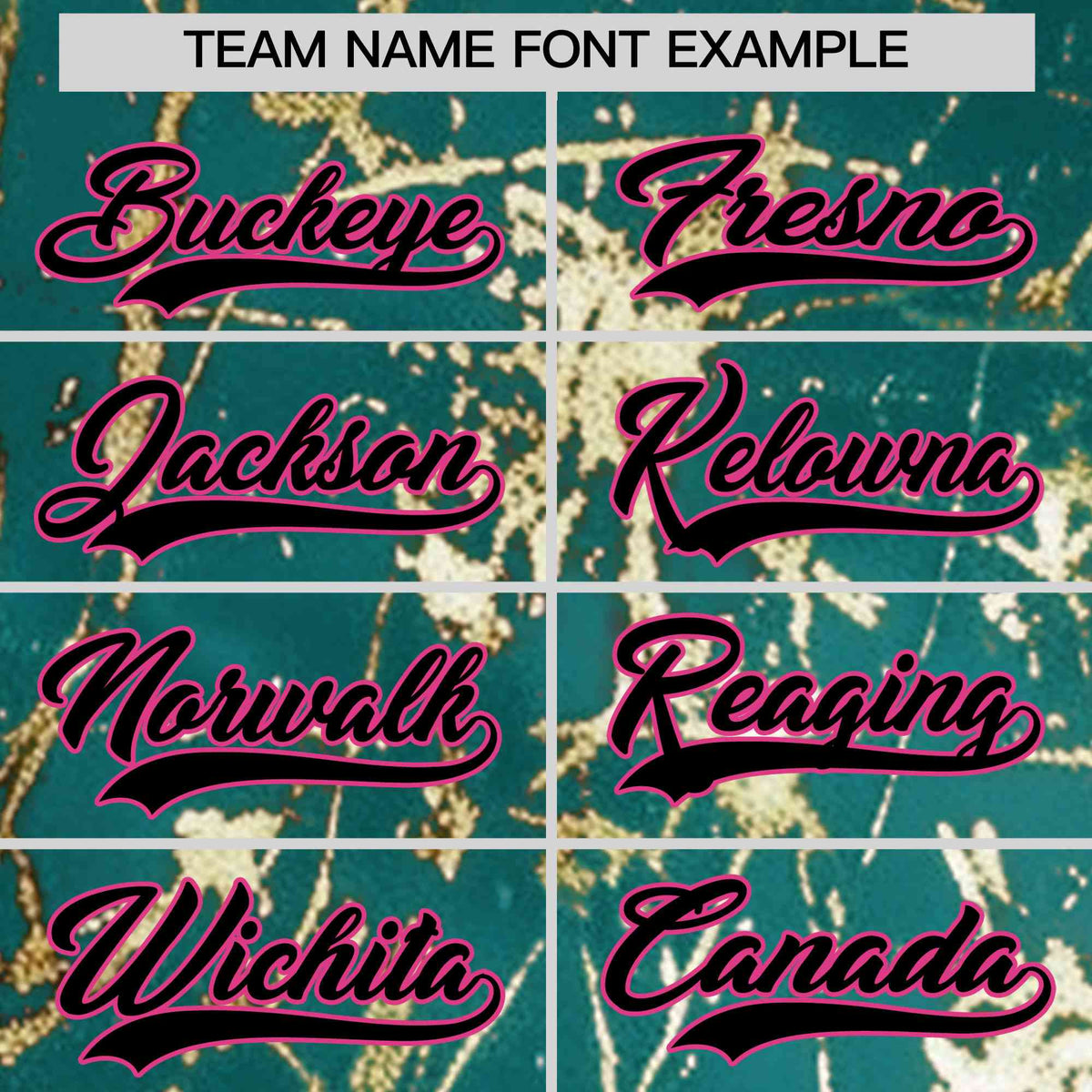 Custom Teal Black Metallic Gold Splatter Breathable&amp;Wrinkle-Resistant Baseball Jersey