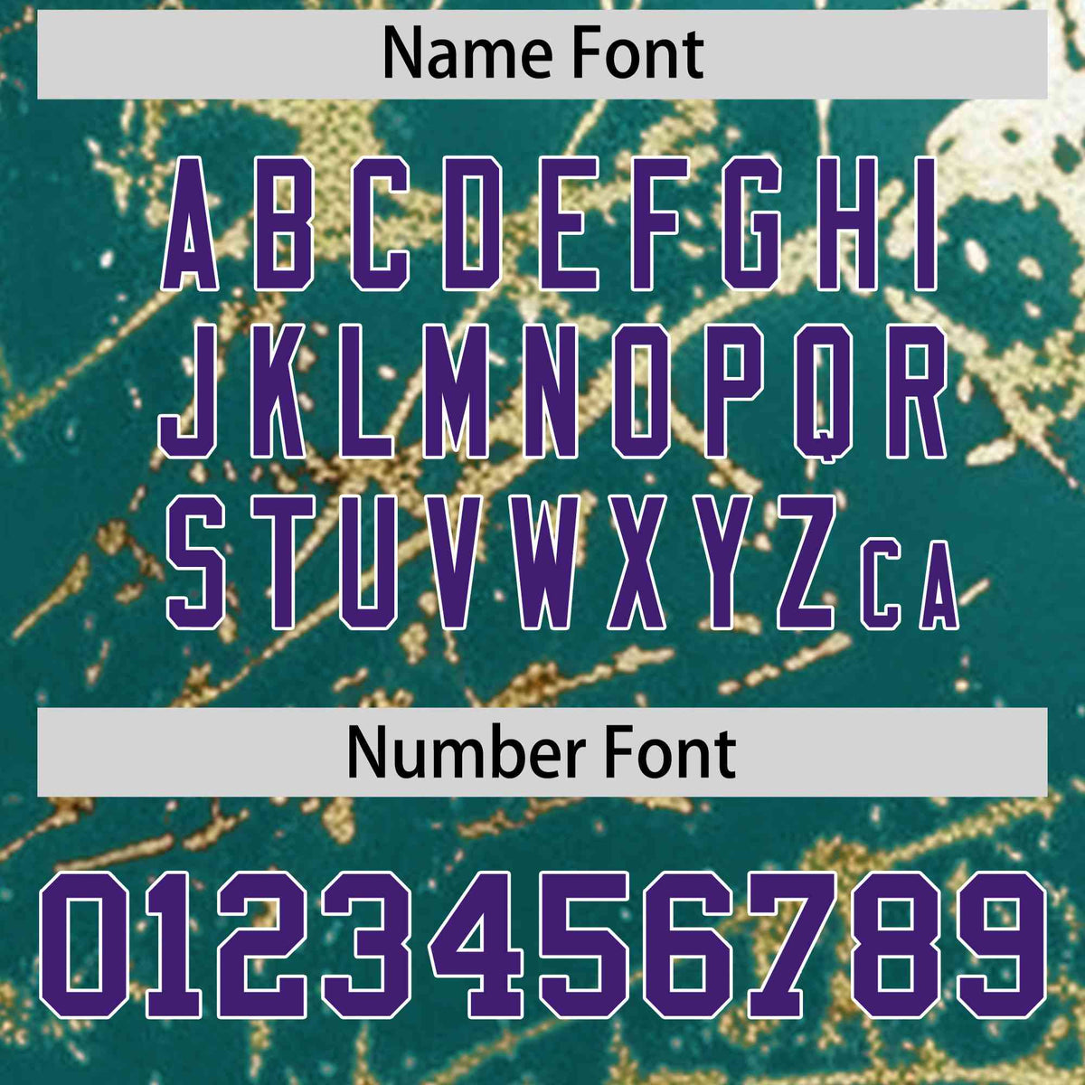 Custom Teal Purple Metallic Gold Splatter Urban Streetwear Baseball Jersey