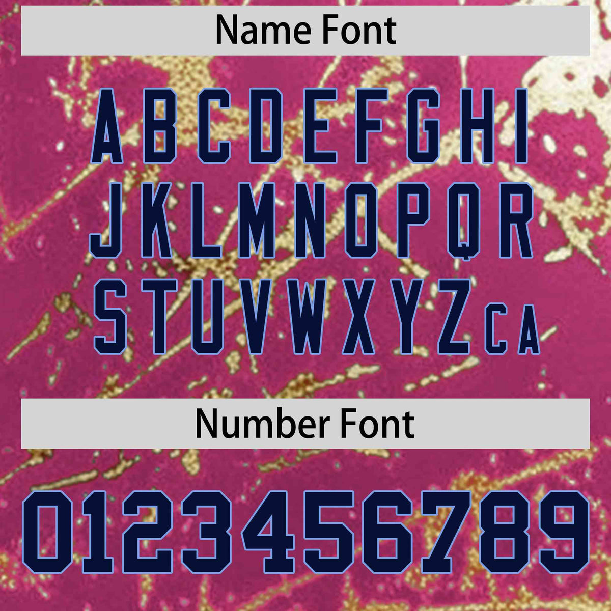 Custom Pink Navy Metallic Gold Splatter Breathable&amp;Wrinkle-Resistant Baseball Jersey