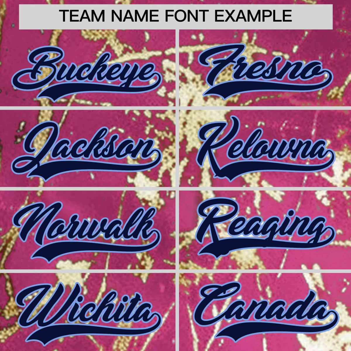 Custom Pink Navy Metallic Gold Splatter Breathable&amp;Wrinkle-Resistant Baseball Jersey