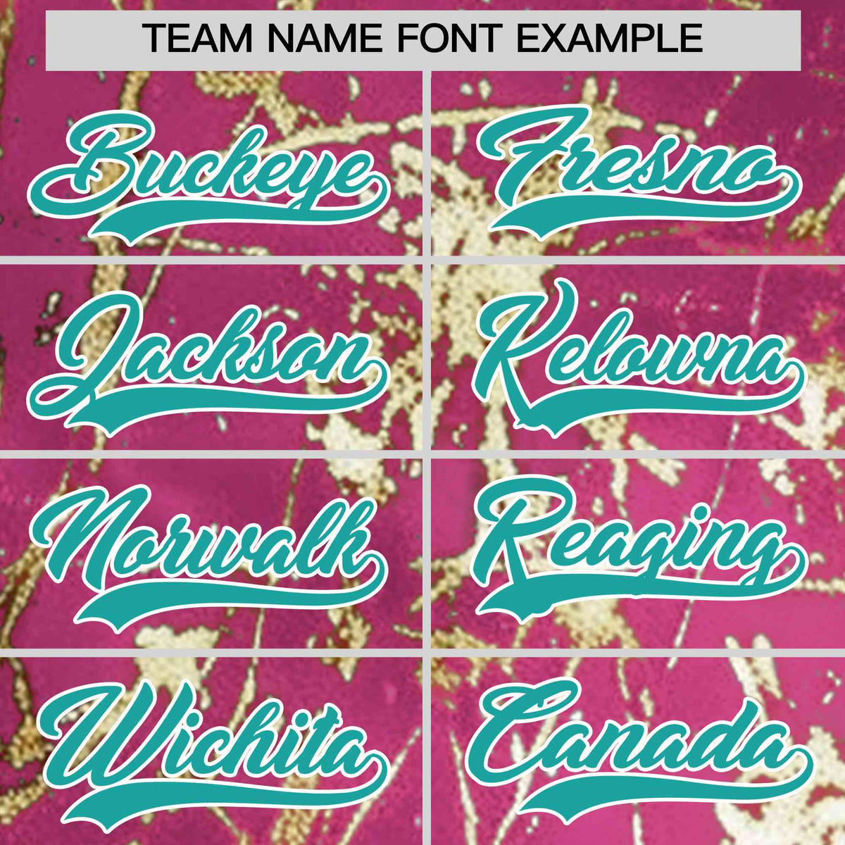 Custom Pink Aqua Metallic Gold Splatter Urban Streetwear Baseball Jersey