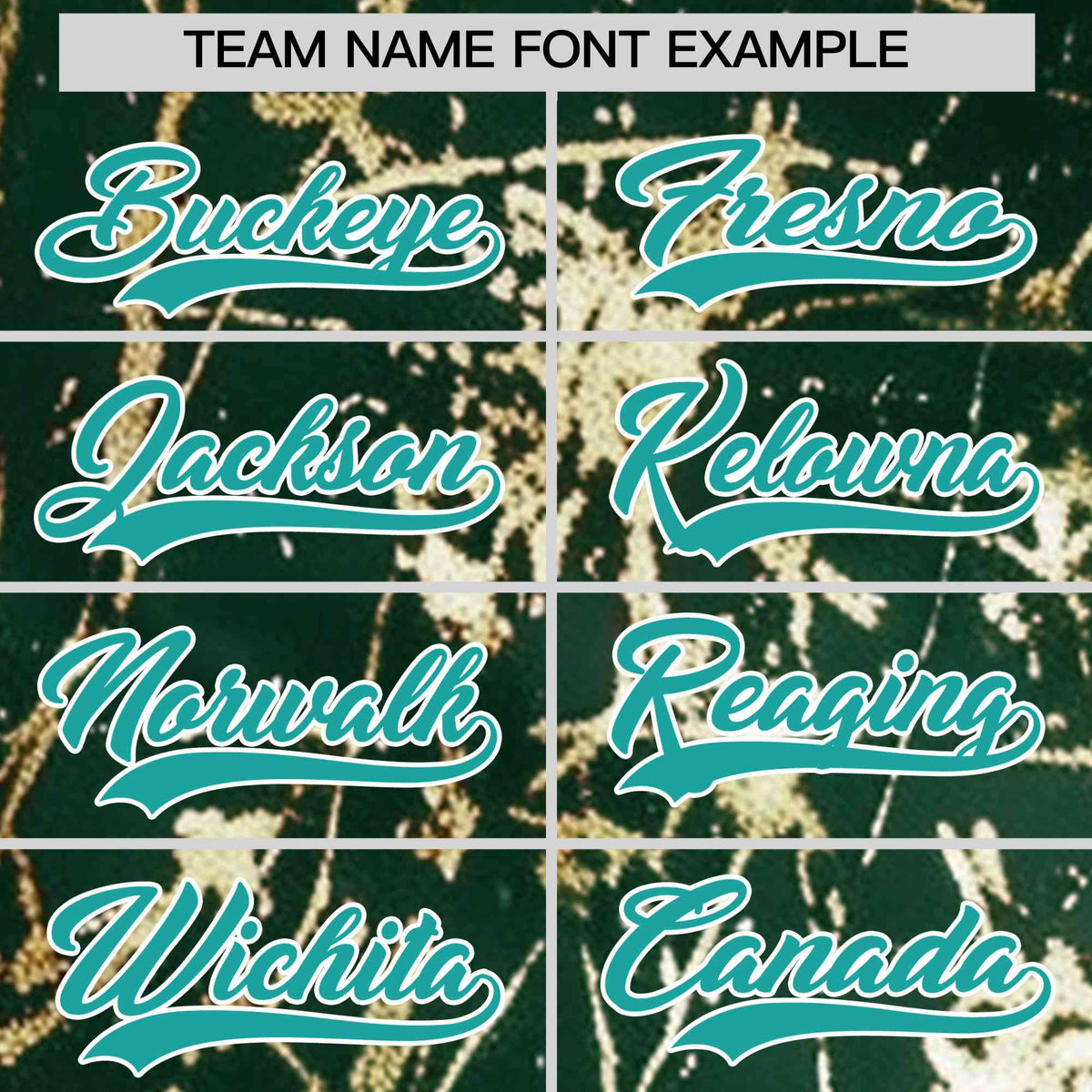 Custom Green Aqua Metallic Gold Splatter Urban Streetwear Baseball Jersey