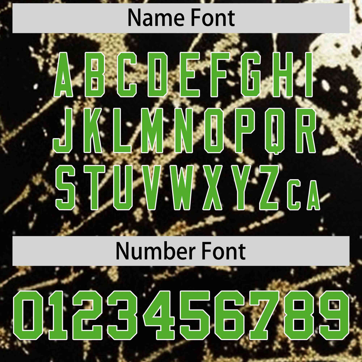 Custom Black Light Green Metallic Gold Splatter Breathable&amp;Wrinkle-Resistant Baseball Jersey