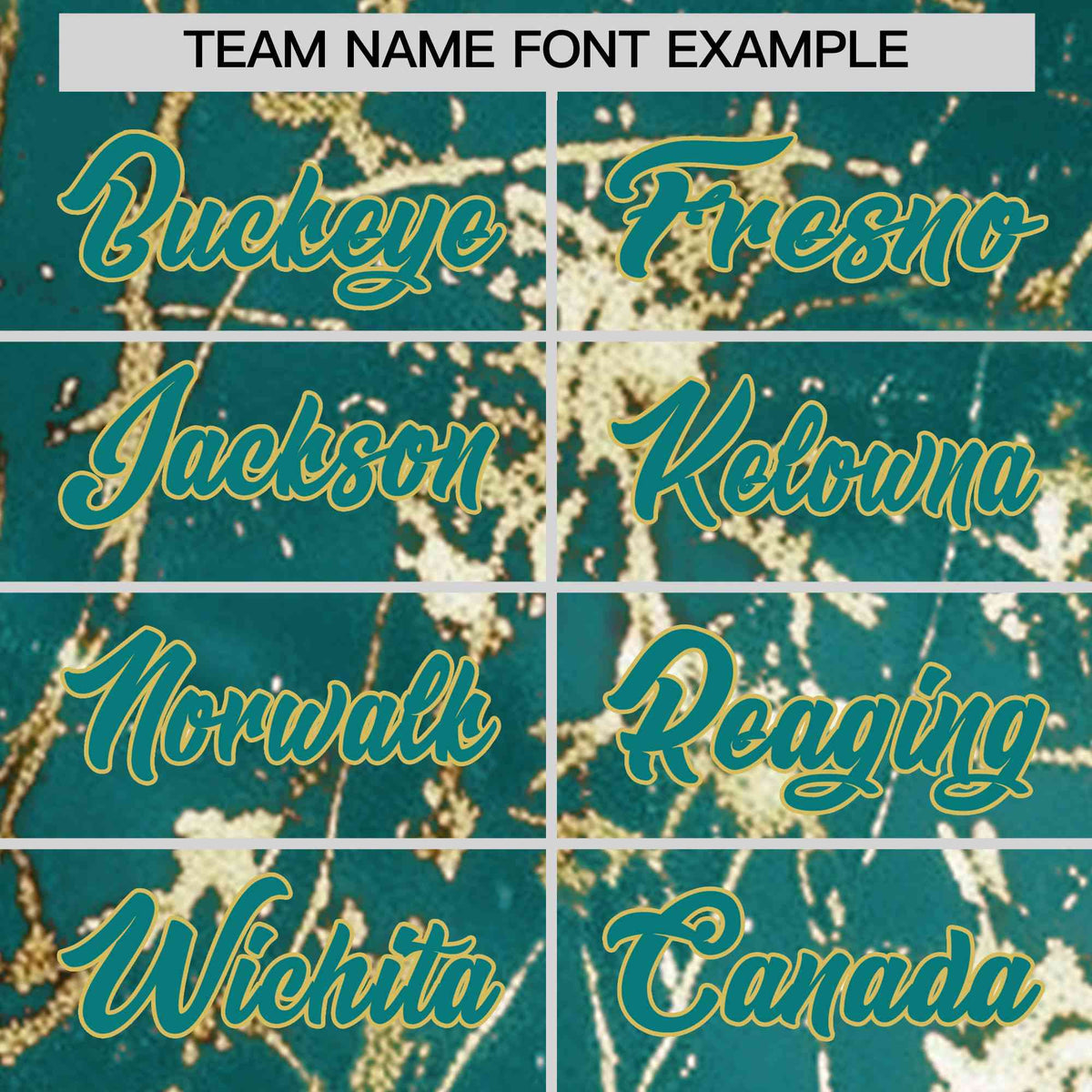 Custom Teal Old Gold Shiny Gold Cracked Texture Baseball Jersey