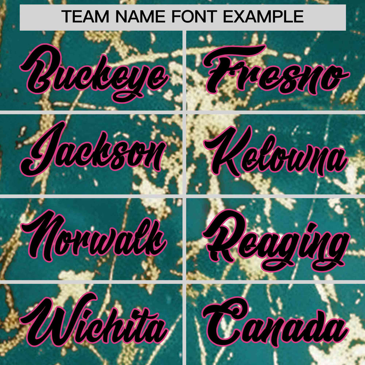 Custom Teal Black Metallic Gold Splatter Breathable&amp;Wrinkle-Resistant Baseball Jersey