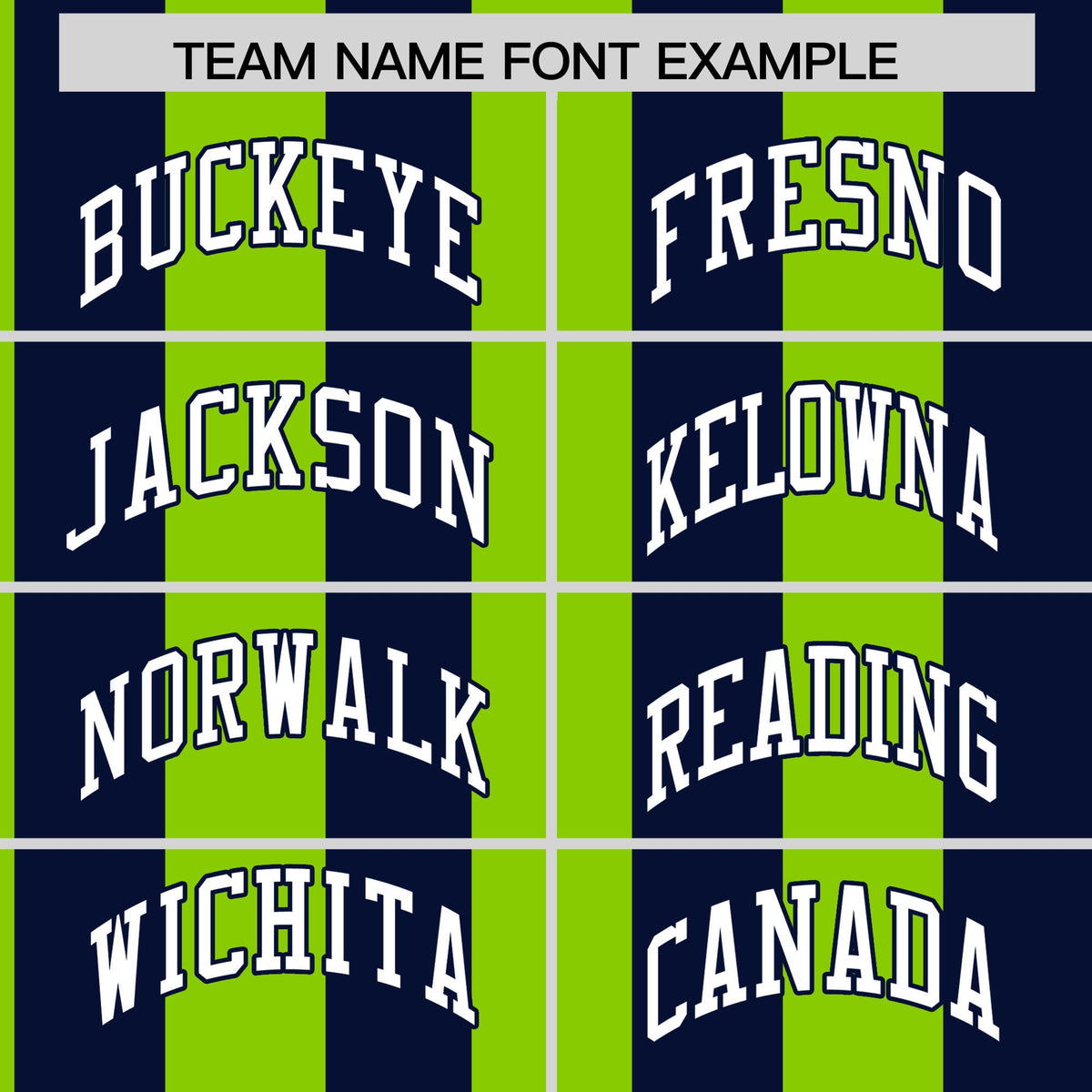 Custom Navy Neon Green Stripe Fashion Authentic Two-Button Baseball Jersey