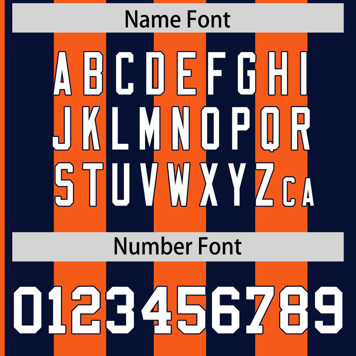 Custom Navy Orange Stripe Fashion Authentic Two-Button Baseball Jersey