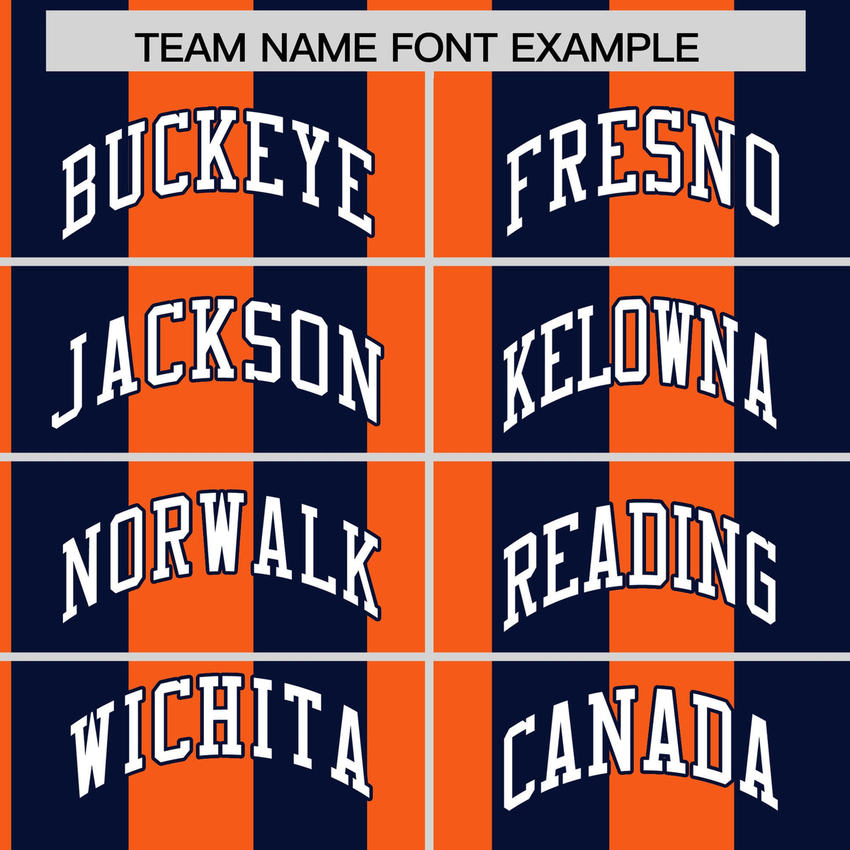 Custom Navy Orange Stripe Fashion Authentic Two-Button Baseball Jersey