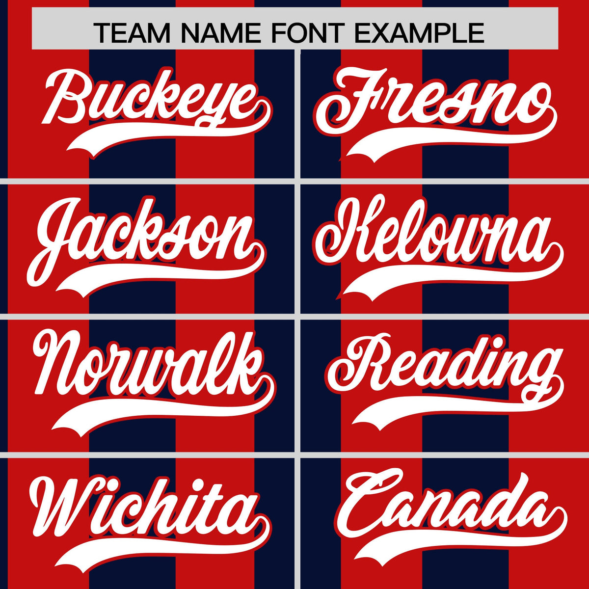 Custom Red Navy Stripe Fashion Authentic Two-Button Baseball Jersey