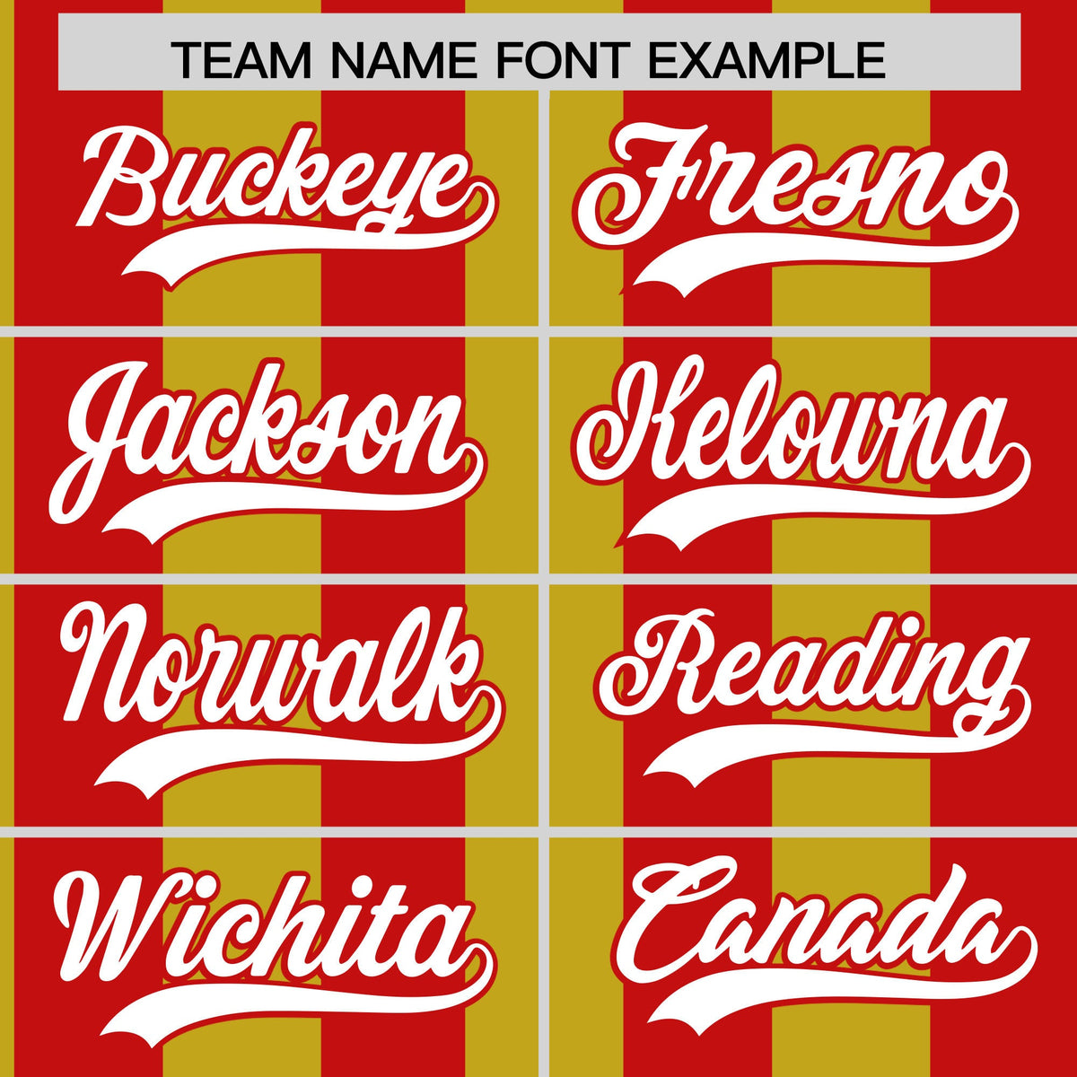 Custom Red Old Gold Stripe Fashion Authentic Two-Button Baseball Jersey