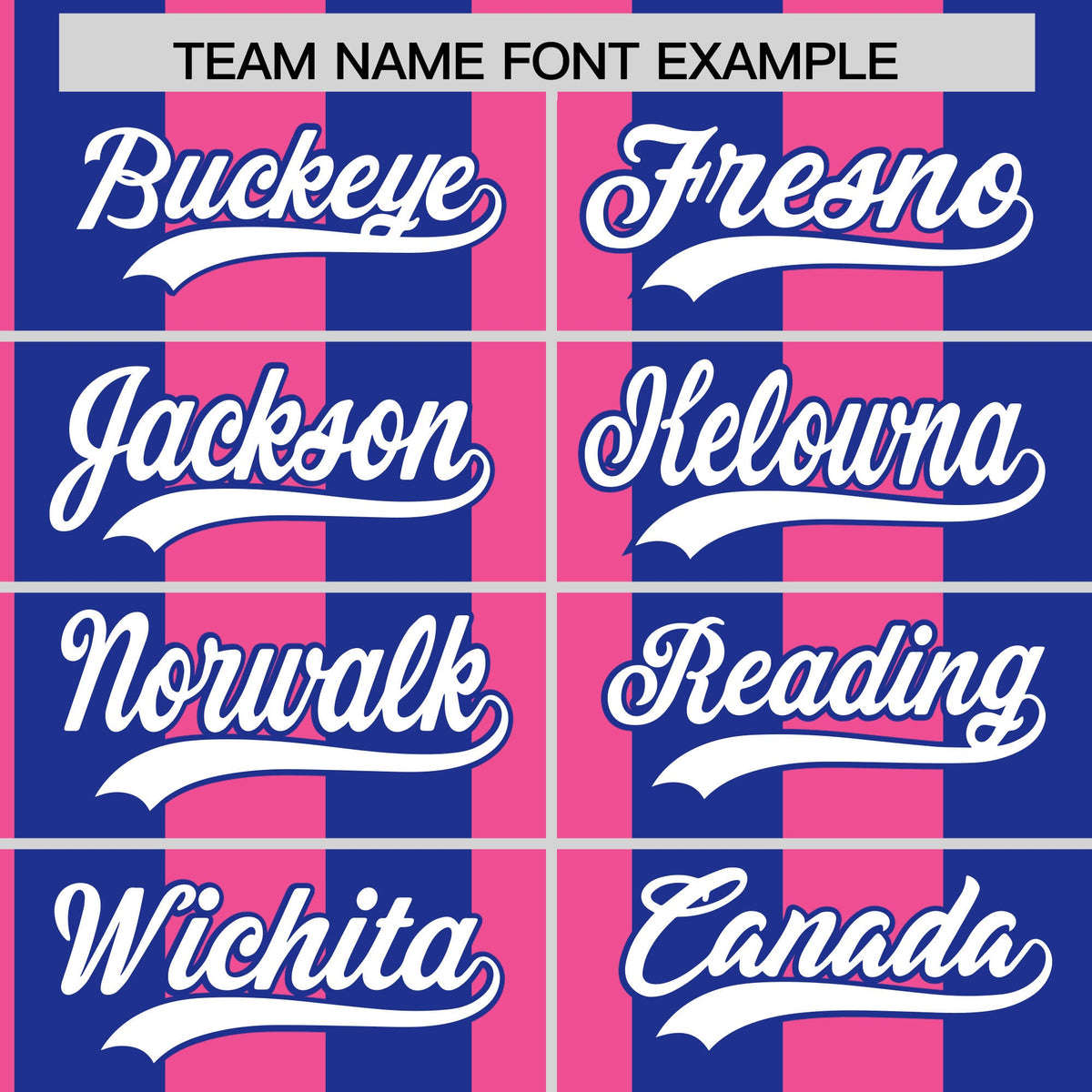 Custom Royal Pink Stripe Fashion Authentic Two-Button Baseball Jersey