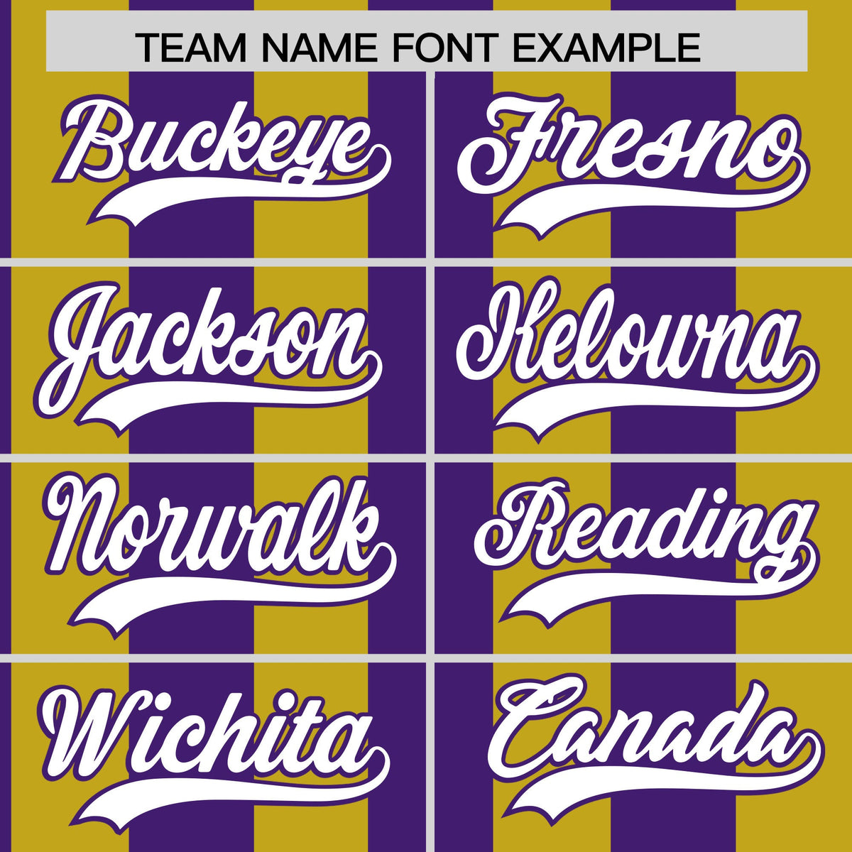 Custom Old Gold Purple Stripe Fashion Authentic Two-Button Baseball Jersey