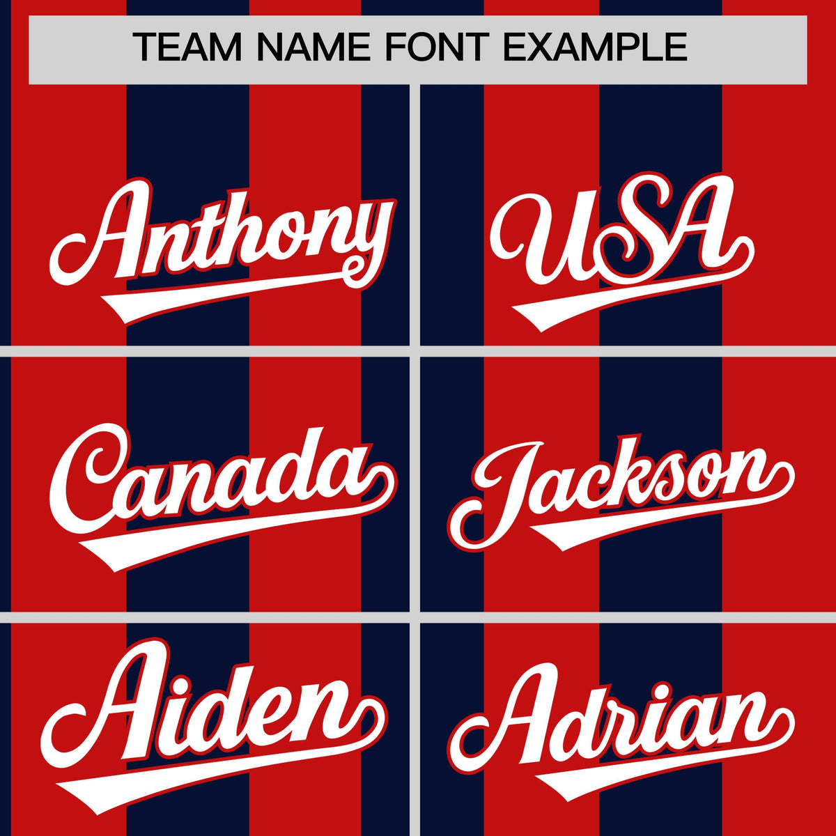 Custom Red Navy Stripe Fashion Authentic Two-Button Baseball Jersey