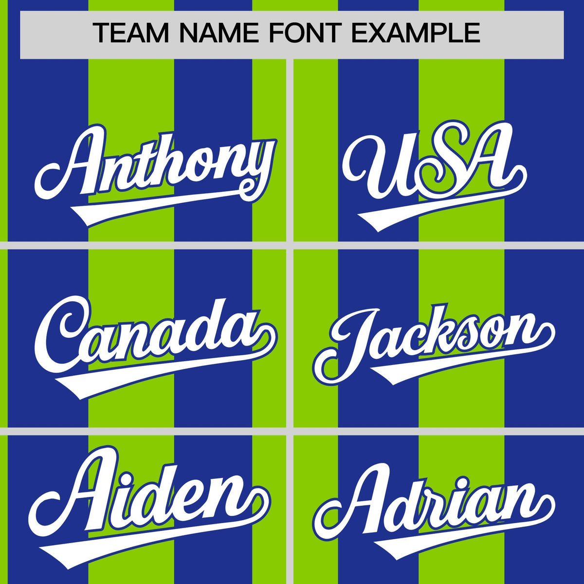 Custom Royal Neon Green Stripe Fashion Authentic Two-Button Baseball Jersey