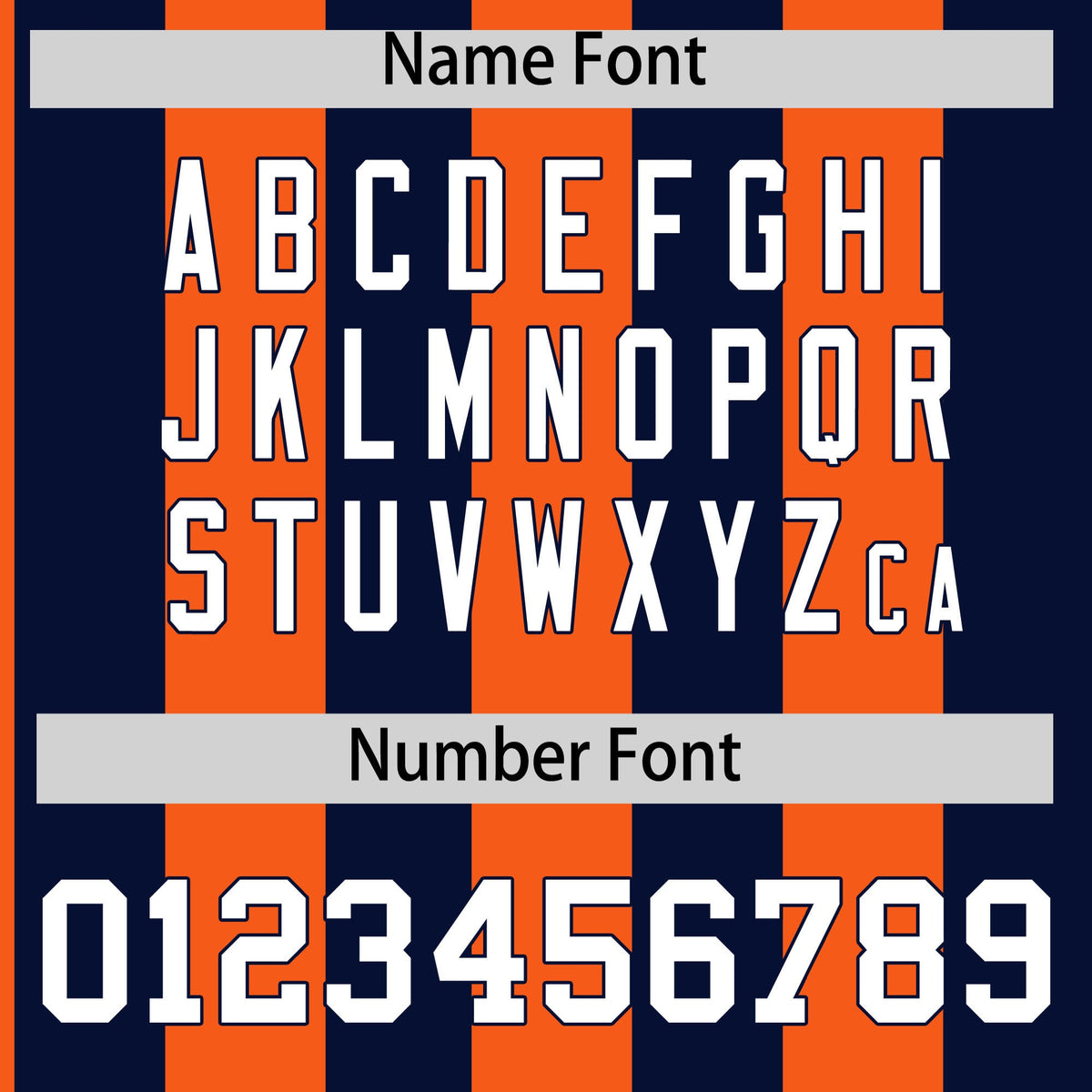 Custom Navy Orange Stripe Fashion Authentic Two-Button Baseball Jersey