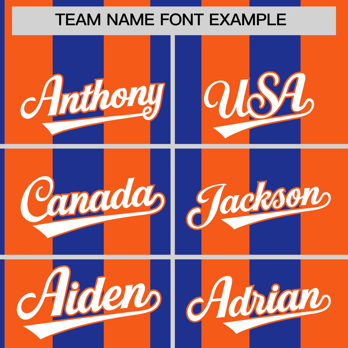 Custom Orange Royal Stripe Fashion Authentic Two-Button Baseball Jersey