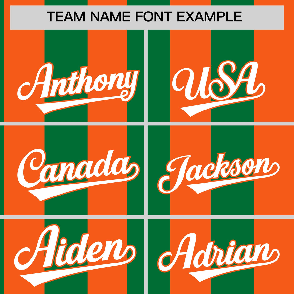 Custom Orange Kelly Green Stripe Fashion Authentic Two-Button Baseball Jersey