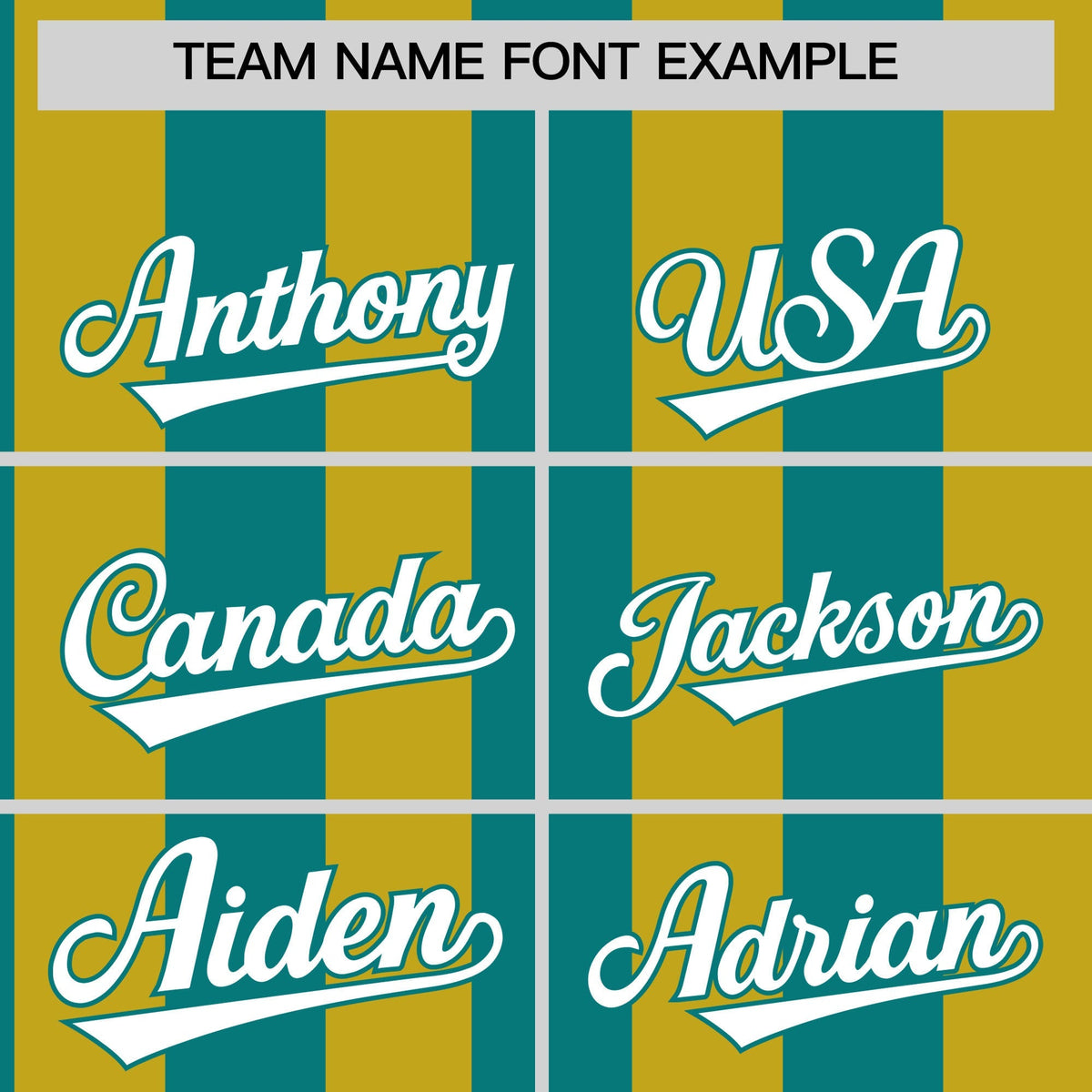 Custom Old Gold Aqua Stripe Fashion Authentic Two-Button Baseball Jersey