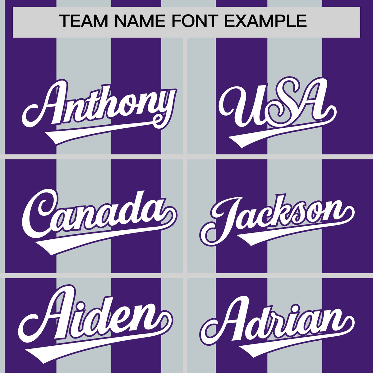 Custom Purple Silver Stripe Fashion Authentic Two-Button Baseball Jersey